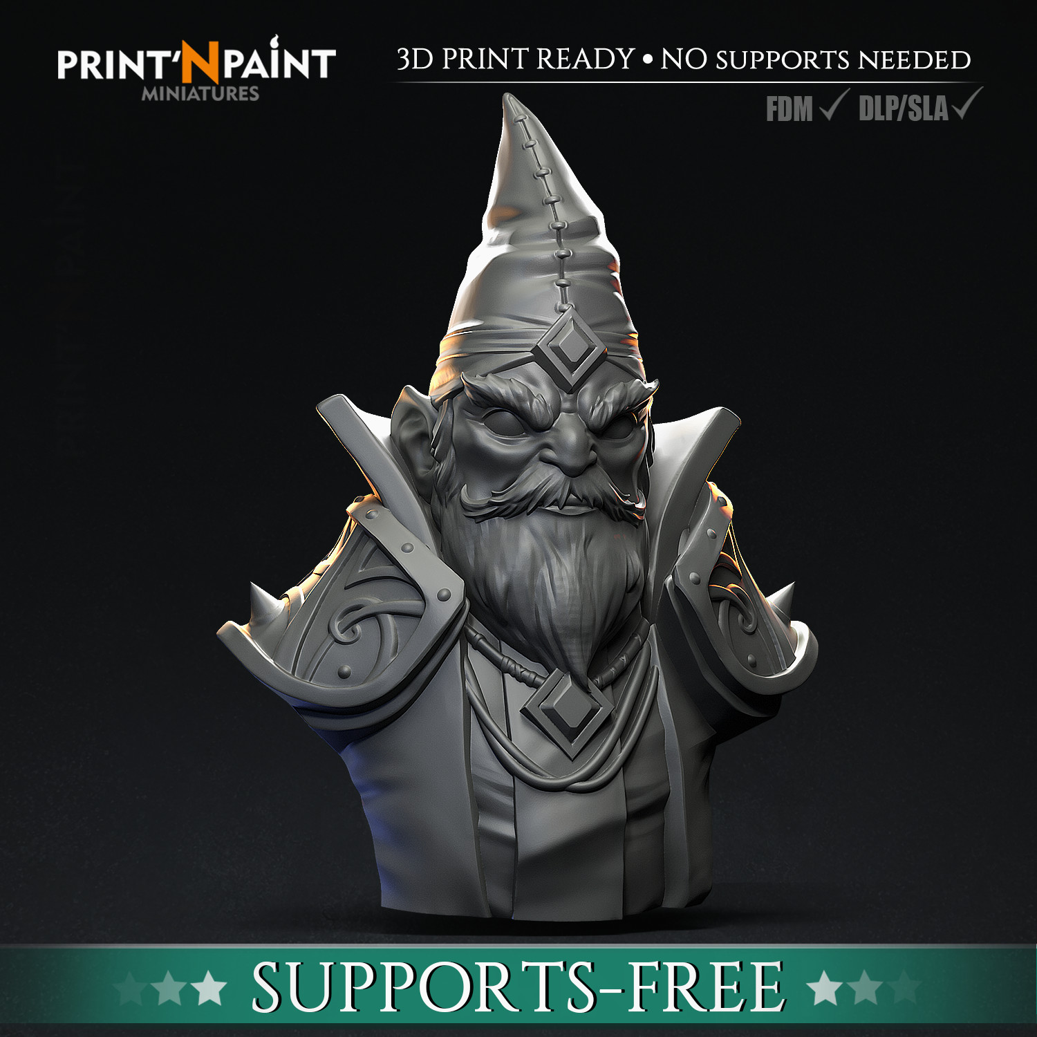 Gnome Pyromancer Bust